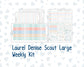 Kit 0251 - Laurel Denise The Scout Planner Large - Weekly Kit - January - Pine & Paws