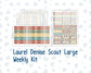 Kit 0302 - Laurel Denise The Scout Planner Large - Weekly Kit - November - Thankful Season