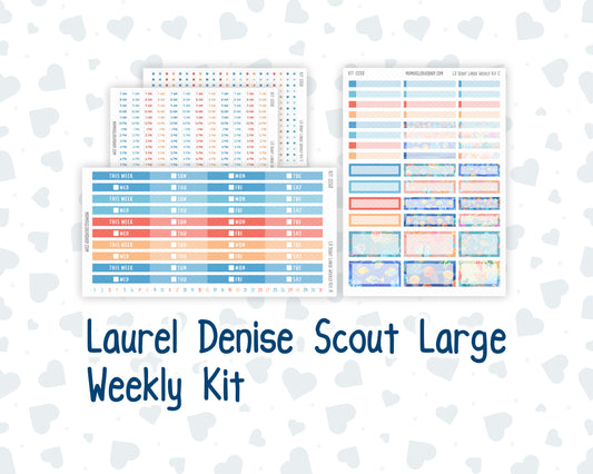 Kit 0268 - Laurel Denise The Scout Planner Large - Weekly Kit - June - Sea Sweeties