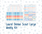 Kit 0268 - Laurel Denise The Scout Planner Large - Weekly Kit - June - Sea Sweeties