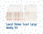 Kit 0301 - Laurel Denise The Scout Planner Large - Weekly Kit - November - Sunday Comfort