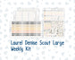 Kit 0272 - Laurel Denise The Scout Planner Large - Weekly Kit - May - Graduation