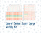 Kit 0278 - Laurel Denise The Scout Planner Large - Weekly Kit - August - Oops, All Peaches