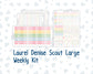 Kit 0260 - Laurel Denise The Scout Planner Large - Weekly Kit - April - Pastel Egg Hunt
