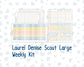 Kit 0265 - Laurel Denise The Scout Planner Large - Weekly Kit - May - Honeybee Sky