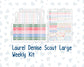 Kit 0306 - Laurel Denise The Scout Planner Large - Weekly Kit - December - Jolly Mischief