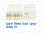 Kit 0274 - Laurel Denise The Scout Planner Large - Weekly Kit - July - Sunny Lemon Shore