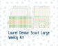 Kit 0256 - Laurel Denise The Scout Planner Large - Weekly Kit - March - Froggy Luck