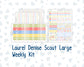 Kit 0269 - Laurel Denise The Scout Planner Large - Weekly Kit - June - Dolce Mare