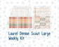 Kit 0298 - Laurel Denise The Scout Planner Large - Weekly Kit - October - Velvet Bloom