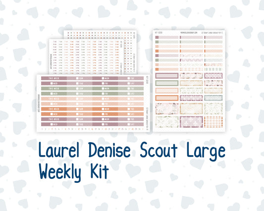 Kit 0293 - Laurel Denise The Scout Planner Large - Weekly Kit - September - Fleur de Provence