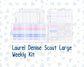 Kit 0252 - Laurel Denise The Scout Planner Large - Weekly Kit - February - Tokyo Candy Cloud
