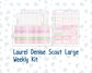 Kit 0253 - Laurel Denise The Scout Planner Large - Weekly Kit - February - Rosy Daydreams