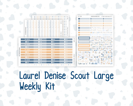 Kit 0299 - Laurel Denise The Scout Planner Large - Weekly Kit - October - Book Nook