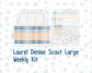 Kit 0299 - Laurel Denise The Scout Planner Large - Weekly Kit - October - Book Nook