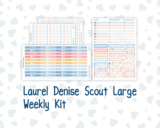 Kit 0305 - Laurel Denise The Scout Planner Large - Weekly Kit - December - Sugarplum Parade