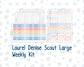 Kit 0305 - Laurel Denise The Scout Planner Large - Weekly Kit - December - Sugarplum Parade
