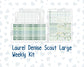 Kit 0264 - Laurel Denise The Scout Planner Large - Weekly Kit - May - Spring Walk