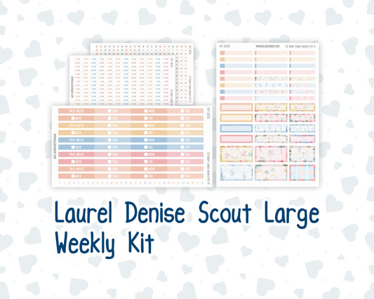 Kit 0270 - Laurel Denise The Scout Planner Large - Weekly Kit - June - Beachside Bliss