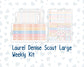 Kit 0270 - Laurel Denise The Scout Planner Large - Weekly Kit - June - Beachside Bliss