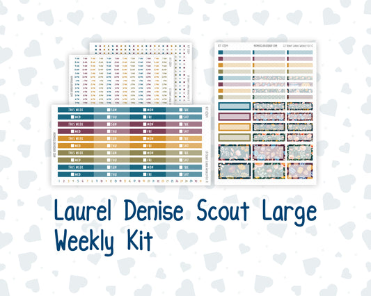 Kit 0304 - Laurel Denise The Scout Planner Large - Weekly Kit - November - Autumn In Bloom