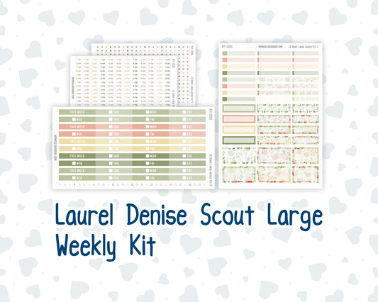 Kit 0295 - Laurel Denise The Scout Planner Large - Weekly Kit - September - Apple Harvest