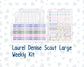 Kit 0258 - Laurel Denise The Scout Planner Large - Weekly Kit - March - Plant Therapy