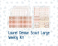 Kit 0296 - Laurel Denise The Scout Planner Large - Weekly Kit - September - Coffee Break