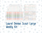 Kit 0266 - Laurel Denise The Scout Planner Large - Weekly Kit - May - Froggy Lake Picnic