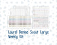 Kit 0250 - Laurel Denise The Scout Planner Large - Weekly Kit - Quiet January