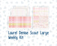 Kit 0294 - Laurel Denise The Scout Planner Large - Weekly Kit - September - Rosy Reveria