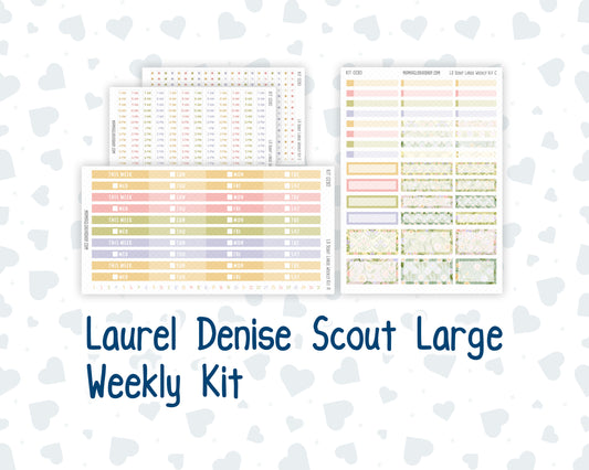 Kit 0280 - Laurel Denise The Scout Planner Large - Weekly Kit - Half Past Six In August