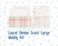Kit 0308 - Laurel Denise The Scout Planner Large - Weekly Kit - December - Knit & Holly