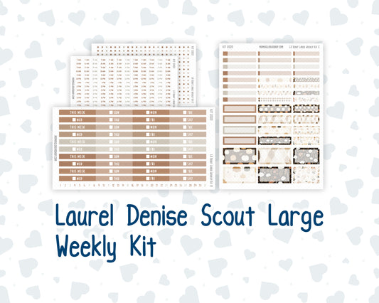 Kit 0303 - Laurel Denise The Scout Planner Large - Weekly Kit - November - Into The Woods