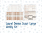 Kit 0303 - Laurel Denise The Scout Planner Large - Weekly Kit - November - Into The Woods