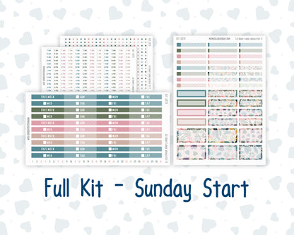 Kit 0275 - Laurel Denise The Scout Planner Large - Weekly Kit - July - Tropical Safari Blush