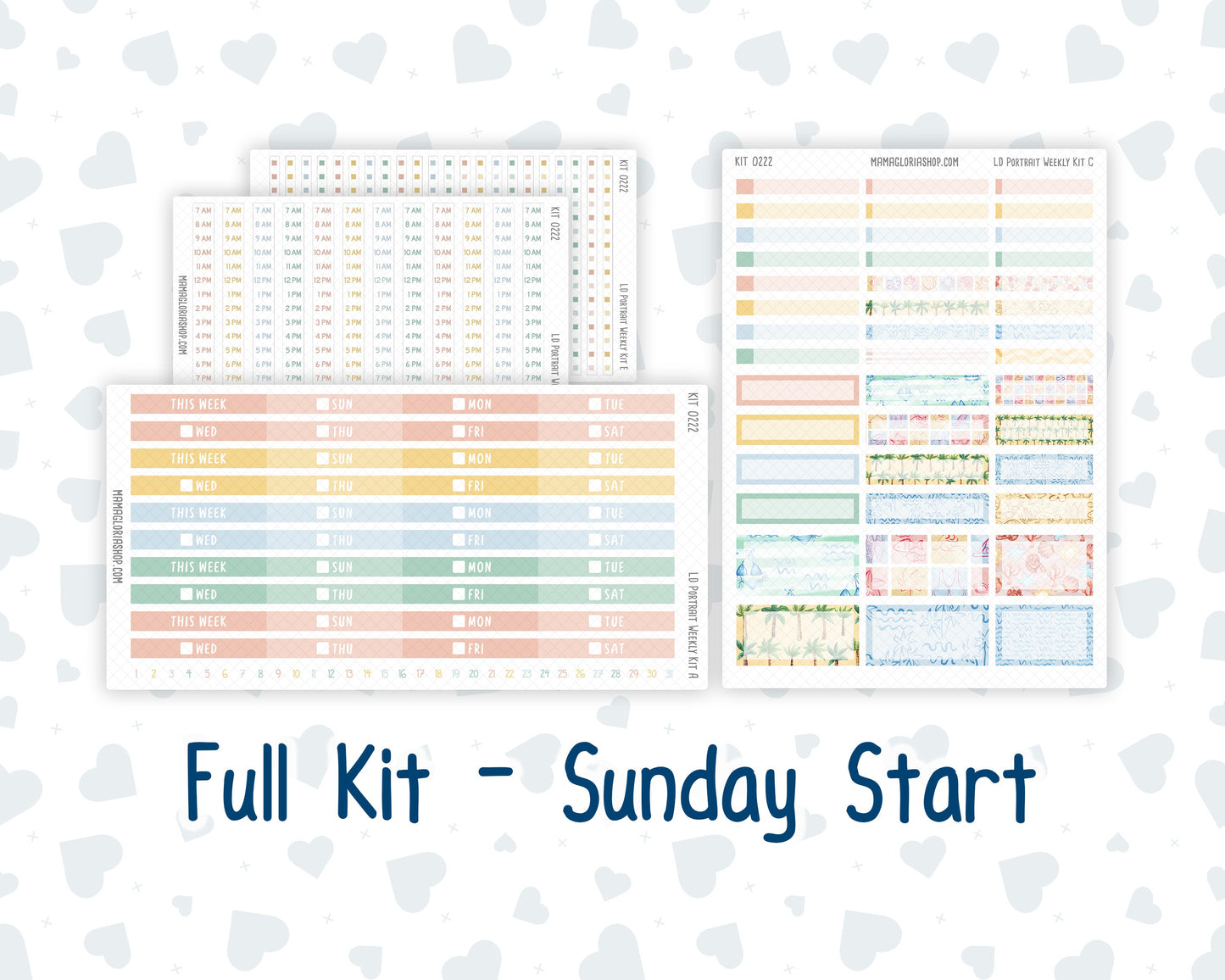 Kit 0222 - Laurel Denise Portrait - Weekly Kit - June - Beach Day