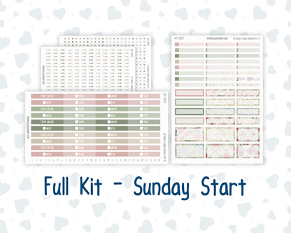 Kit 0257 - Laurel Denise The Scout Planner Large - Weekly Kit - March - Blush Garden