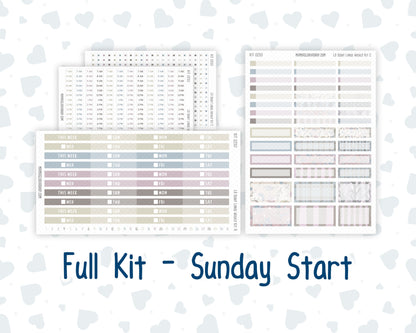 Kit 0250 - Laurel Denise The Scout Planner Large - Weekly Kit - Quiet January