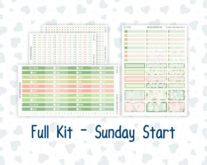 Kit 0256 - Laurel Denise The Scout Planner Large - Weekly Kit - March - Froggy Luck