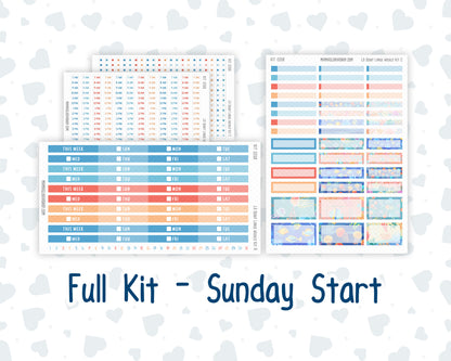 Kit 0268 - Laurel Denise The Scout Planner Large - Weekly Kit - June - Sea Sweeties