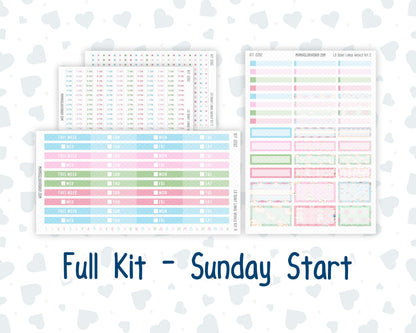 Kit 0262 - Laurel Denise The Scout Planner Large - Weekly Kit - April - Spring Puffs