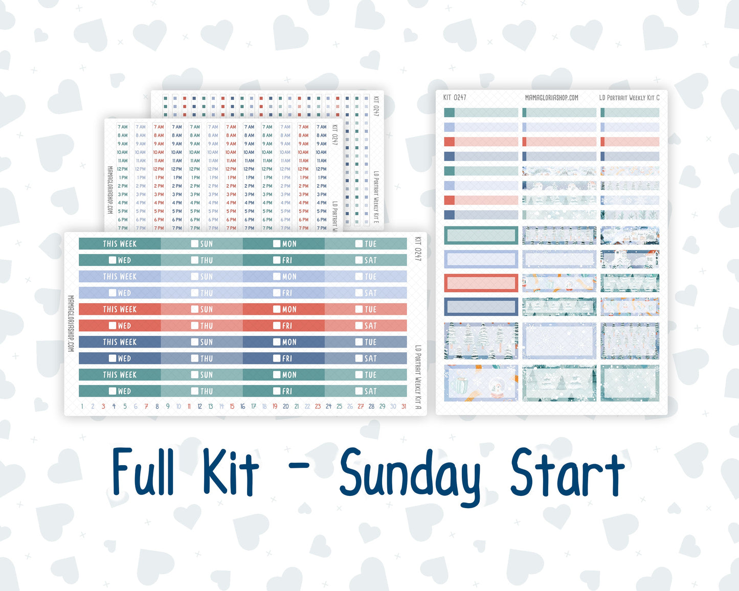 Kit 0247 - Laurel Denise Portrait - Weekly Kit - December - Snow Day Adventures
