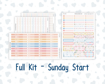 Kit 0270 - Laurel Denise The Scout Planner Large - Weekly Kit - June - Beachside Bliss