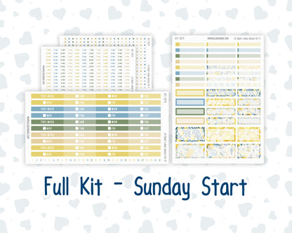 Kit 0274 - Laurel Denise The Scout Planner Large - Weekly Kit - July - Sunny Lemon Shore