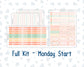 Kit 0278 - Laurel Denise The Scout Planner Large - Weekly Kit - August - Oops, All Peaches