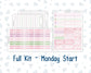 Kit 0253 - Laurel Denise The Scout Planner Large - Weekly Kit - February - Rosy Daydreams
