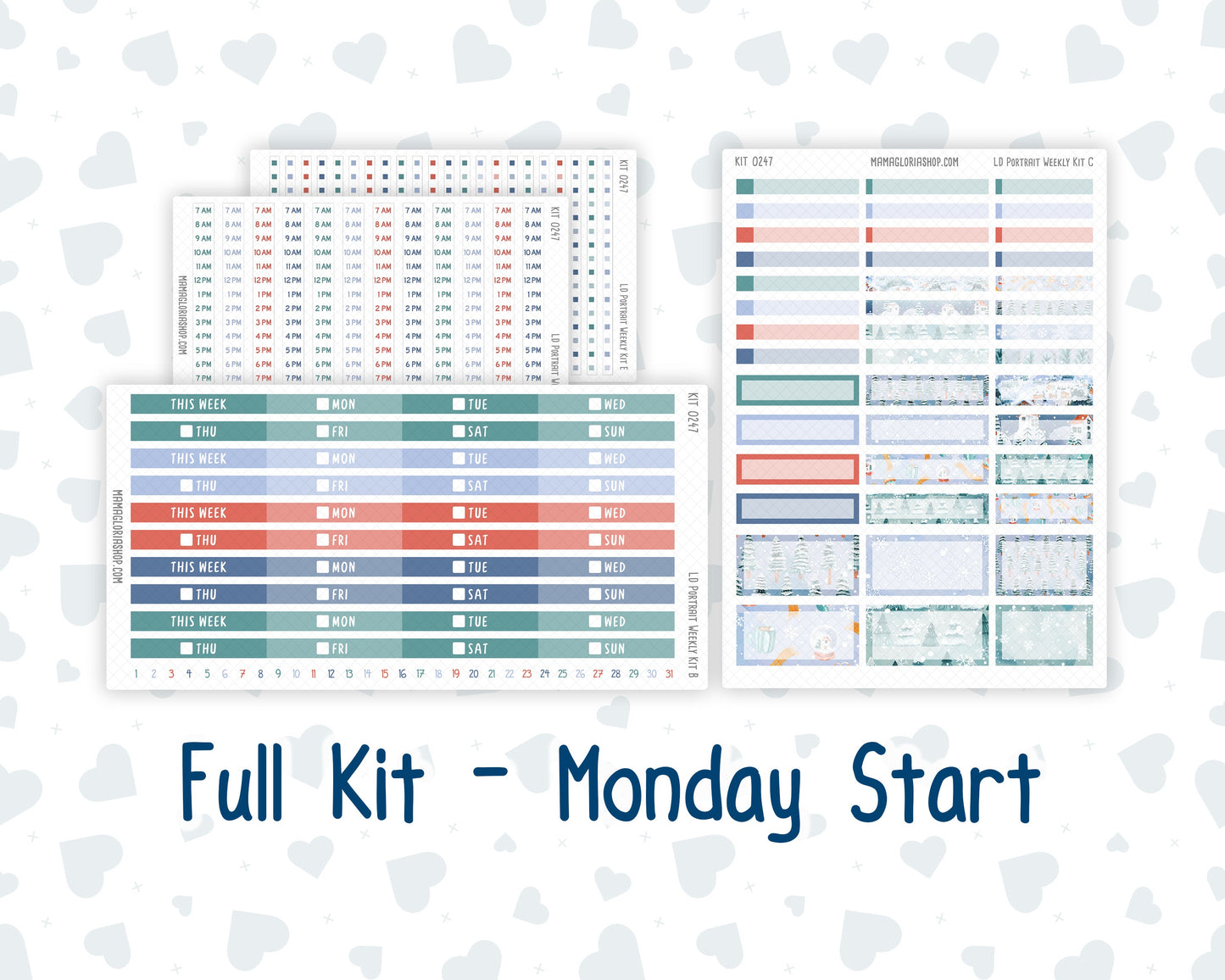Kit 0247 - Laurel Denise Portrait - Weekly Kit - December - Snow Day Adventures