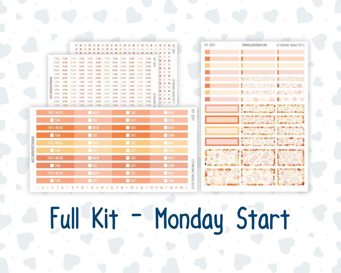 Kit 0241 - Laurel Denise Portrait - Weekly Kit - November - Pumpkin Latte