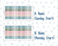Kit 0275 - Laurel Denise The Scout Planner Large - Weekly Kit - July - Tropical Safari Blush